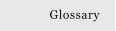 Glossary
